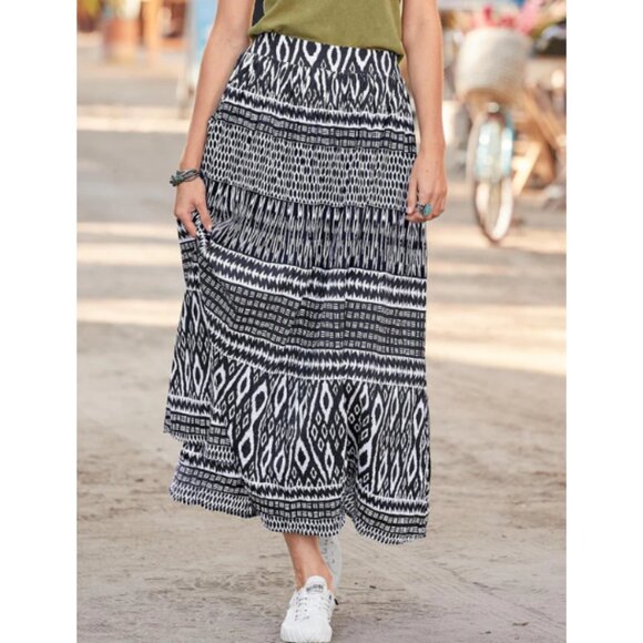 Sundance Blakely Maxi Skirt NWT in Black and White XS